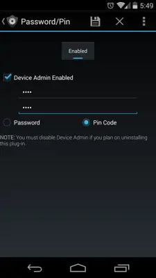 Secure Settings android App screenshot 2