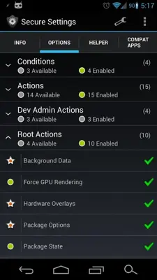 Secure Settings android App screenshot 6